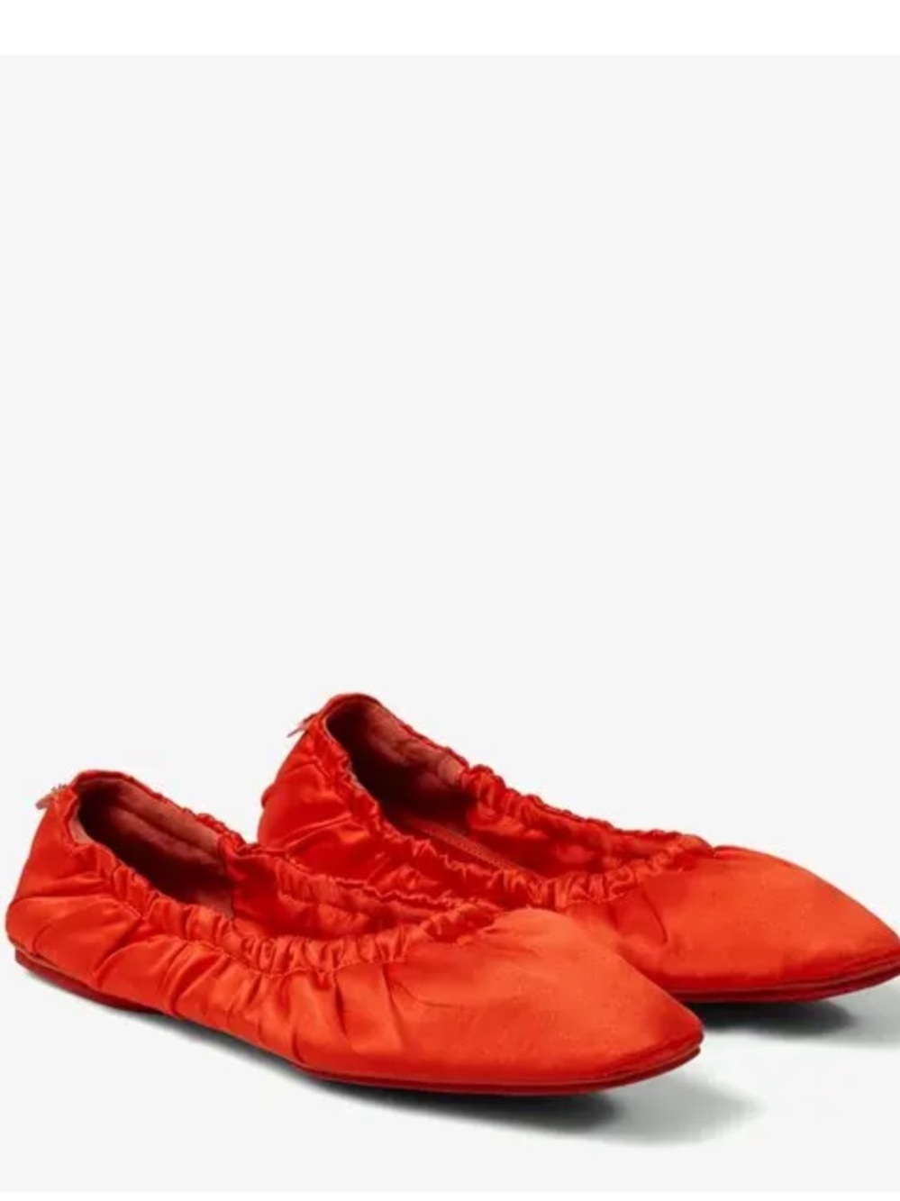NWOT Jimmy Choo Satin Ballet Flats with Square Toe - Picture 3 of 5